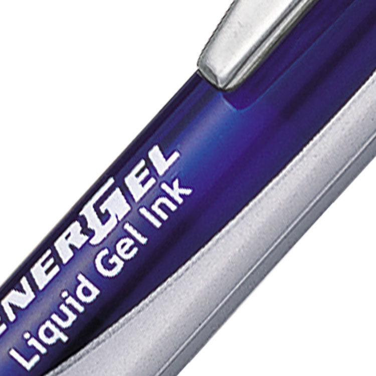 Pentel Energel XM Retractable Gel Rollerball Pen 0.7mm Tip 0.35mm Line Blue (Pack 12) - BL77-CO - ONE CLICK SUPPLIES