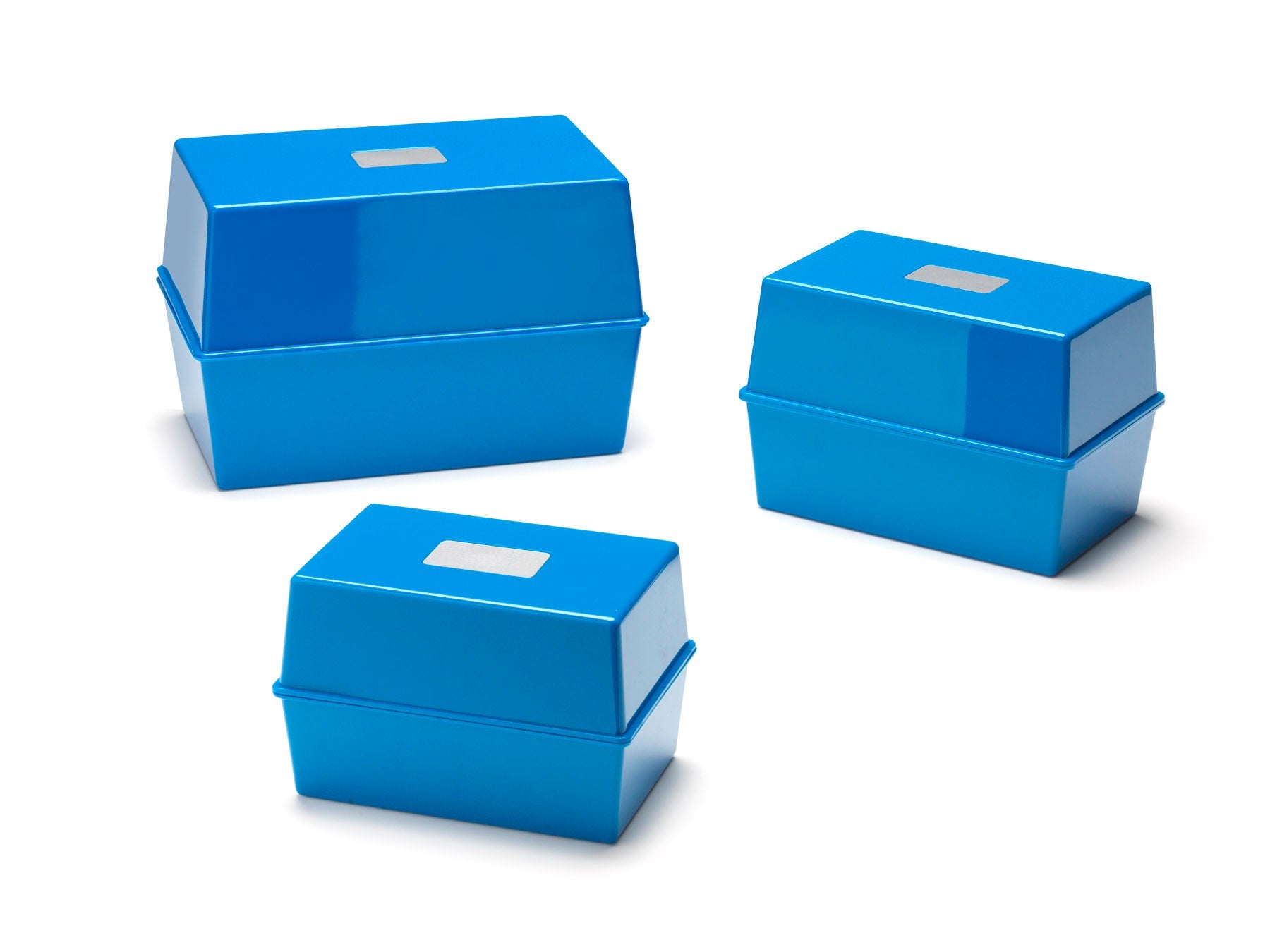 ValueX Deflecto Card Index Box 6x4 inches / 152x102mm Blue - CP011YTBLU - ONE CLICK SUPPLIES