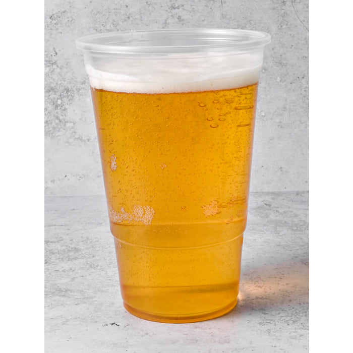 Flexy Plastic Pint Glasses - Pint to Line - CE Marked Recyclable - ONE CLICK SUPPLIES