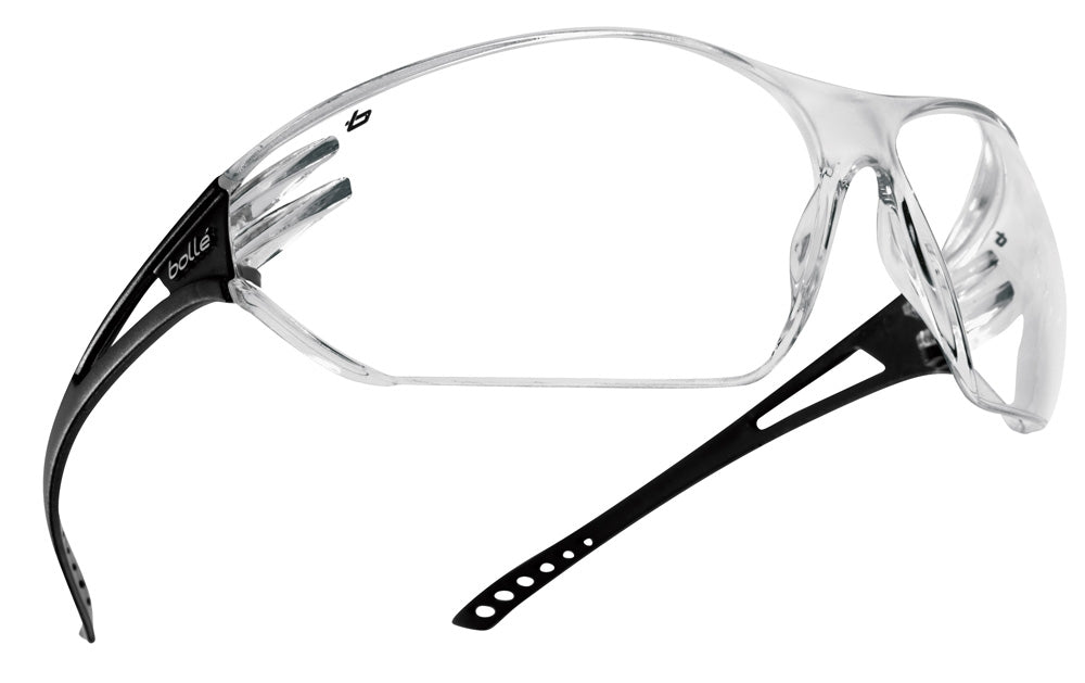 Bolle SLAPSI Slam Spectacles PC Frame Anti-Scratch and Fog Lens, Clear/Black - ONE CLICK SUPPLIES