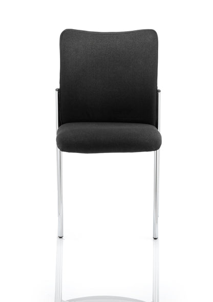 Academy Visitor Chair Black Fabric Back Without Arms BR000004 - ONE CLICK SUPPLIES