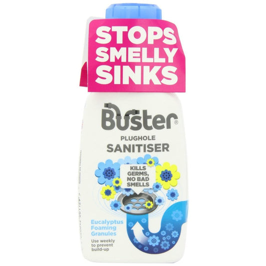 Buster Plughole Sanitiser Eucalyptus Foaming Granules 300g - ONE CLICK SUPPLIES