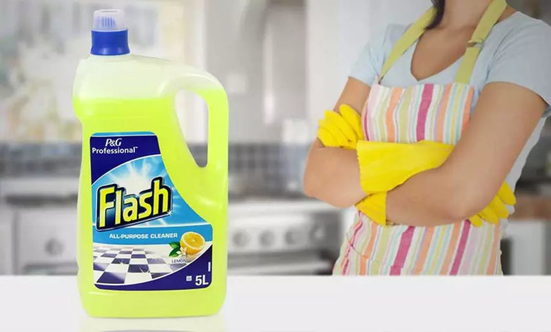 Flash Multi Surface & Floor Cleaner Lemon 5 Litre - ONE CLICK SUPPLIES