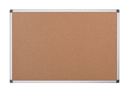 Bi-Office Maya Cork Noticeboard Double Sided Aluminium Frame 900x600mm - CA033750 - ONE CLICK SUPPLIES