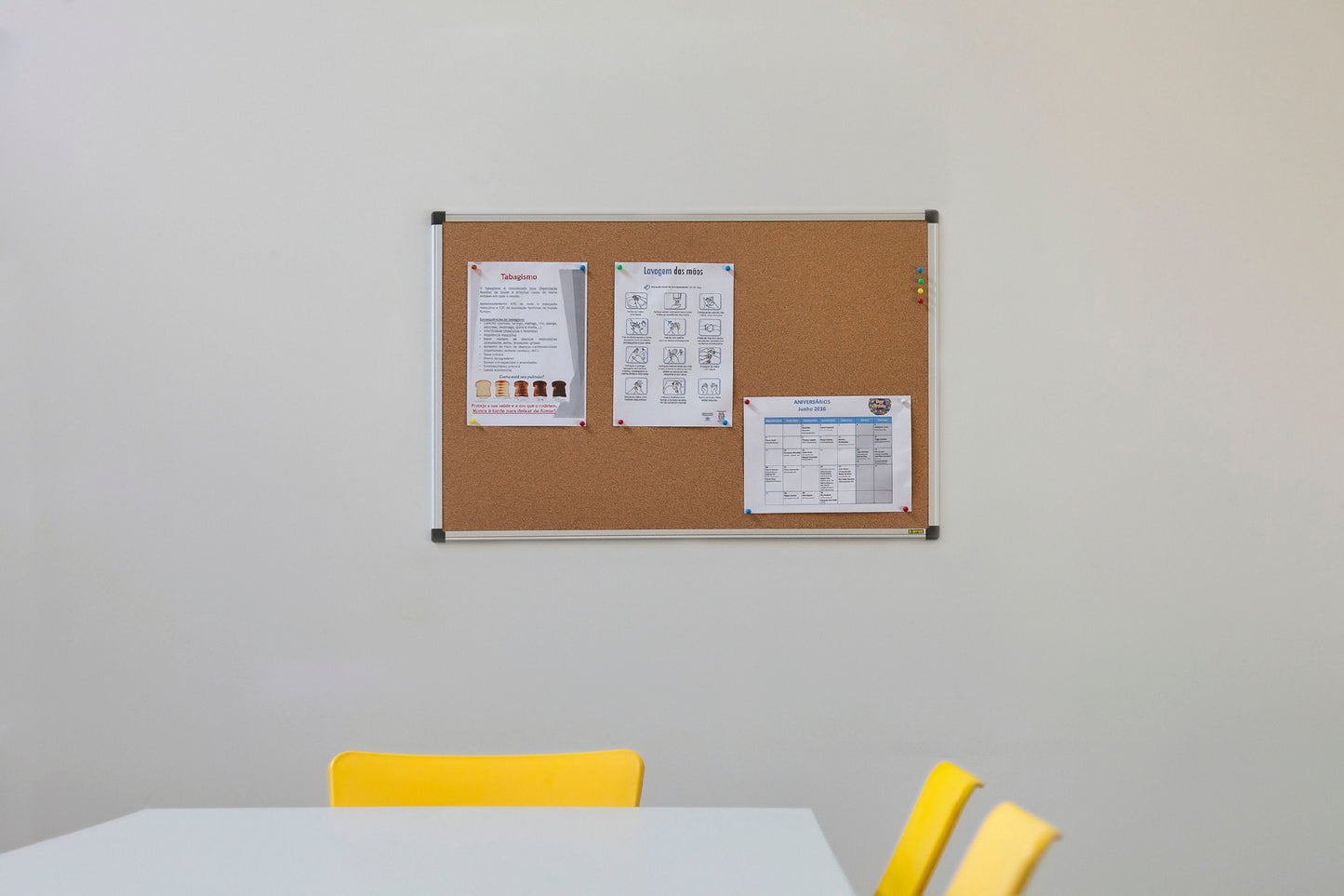 Bi-Office Maya Cork Noticeboard Aluminium Frame 1800x1200mm - CA271170 - ONE CLICK SUPPLIES