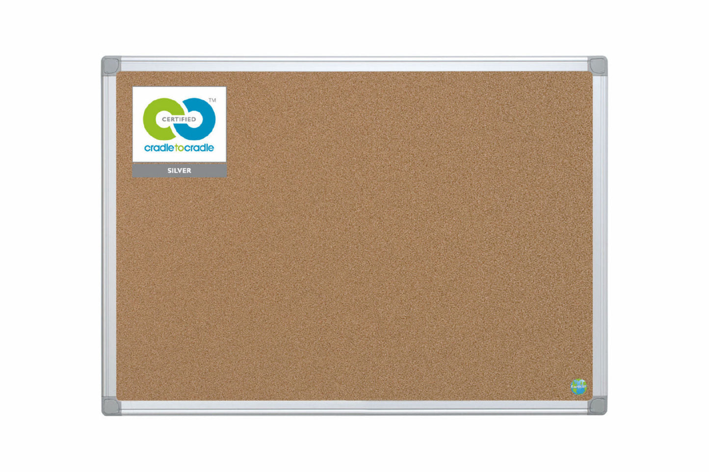 Bi-Office Earth-It Maya Cork Noticeboard Aluminium Frame 1800x1200mm - CA271790 - ONE CLICK SUPPLIES