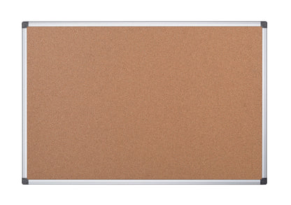 Bi-Office Maya Cork Noticeboard Double Sided Aluminium Frame 900x900mm - CA413750 - ONE CLICK SUPPLIES