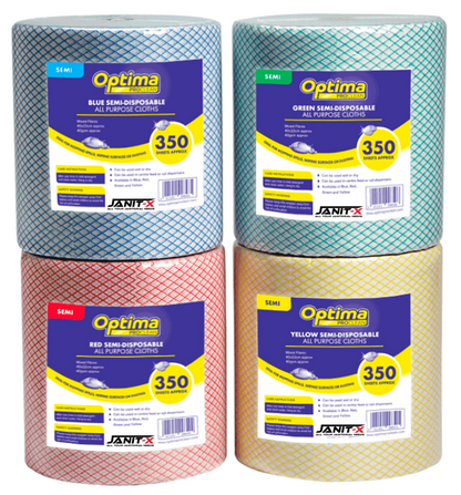 Ramon Hygiene Optima All Purpose, Non Woven Cloth Roll 350 Sheet {Yellow} - ONE CLICK SUPPLIES