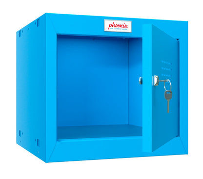 Phoenix CL Series Size 1 Cube Locker in Blue with Key Lock CL0344BBK - ONE CLICK SUPPLIES