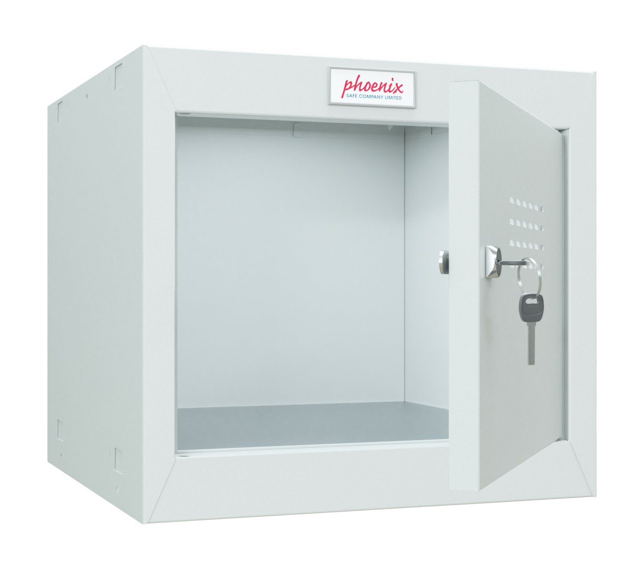 Phoenix CL Series Size 1 Cube Locker in Light Grey with Key Lock CL0344GGK - ONE CLICK SUPPLIES