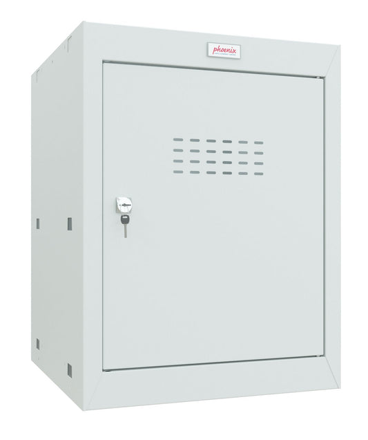 Phoenix CL Series Size 2 Cube Locker in Light Grey with Key Lock CL0544GGK - ONE CLICK SUPPLIES