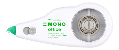 Tombow MONO Office CXE4 Refillable Correction Tape Roller 4.2mmx14m White - CT-CXE4 - ONE CLICK SUPPLIES