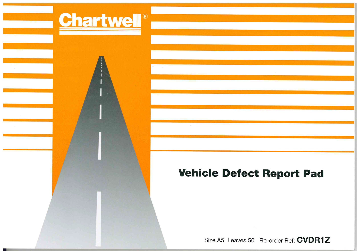 Chartwell A5 Vehicle Defect Reporter Pad 25 Reports in Duplicate - CVDR1Z - ONE CLICK SUPPLIES