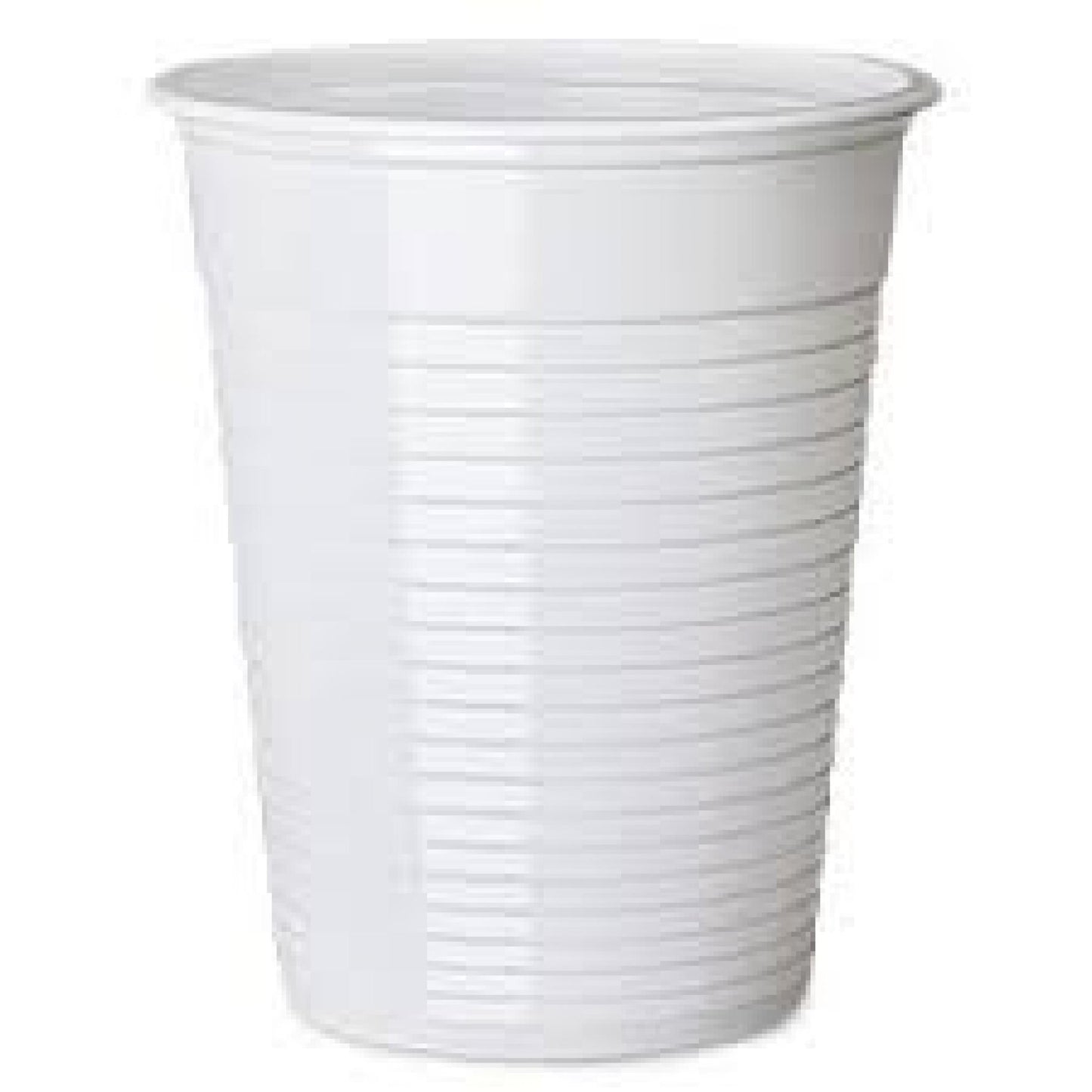 White Plastic 7oz Strong Drinking Tumbler Disposable Cups For Water Coolers - ONE CLICK SUPPLIES