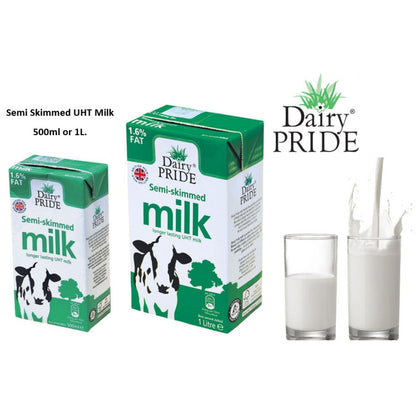 Dairy Pride 1ltr UHT Semi-Skimmed Milk - ONE CLICK SUPPLIES