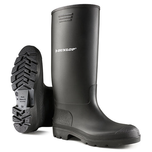 Dunlop FESTIVALS Standard Wellies in Black 100% Waterproof {Pricemastor Range} {All Sizes} - ONE CLICK SUPPLIES