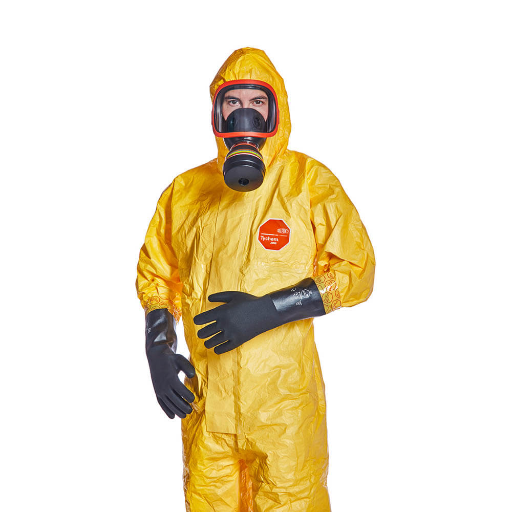 Dupont Tychem 2000C Yellow Hooden Coverall