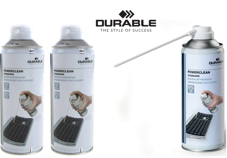 Durable (400ml) PowerClean Standard Air Duster - ONE CLICK SUPPLIES