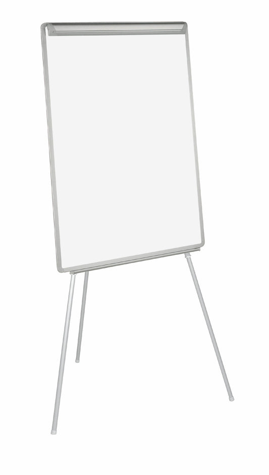 Bi-Office Easy Tripod Flipchart Easel Magnetic 700x1000mm Grey - EA2306045 - ONE CLICK SUPPLIES