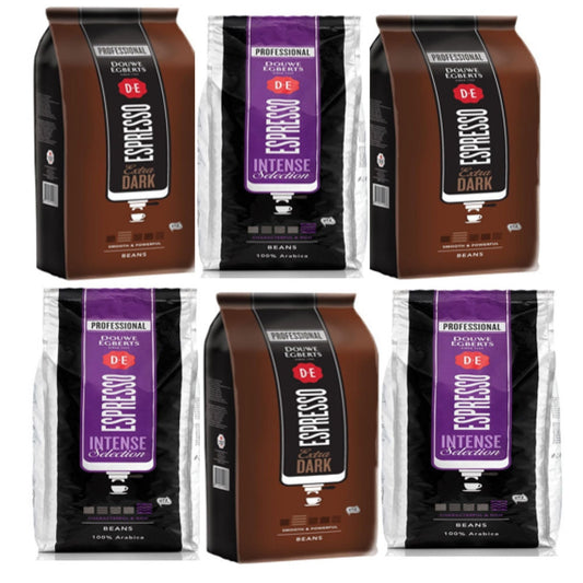 Douwe Egbert 6 x 1kg Mixed {3 x Intense Roast,3 x Dark Roast} "Offer Pack" - ONE CLICK SUPPLIES