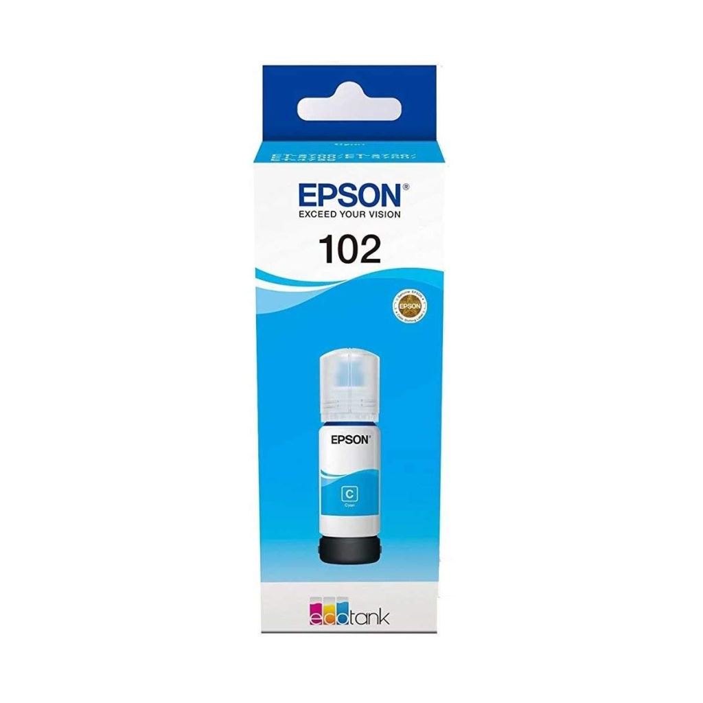 Epson 102 Ink Bottle Ecotank Cyan C13T03R240 - ONE CLICK SUPPLIES