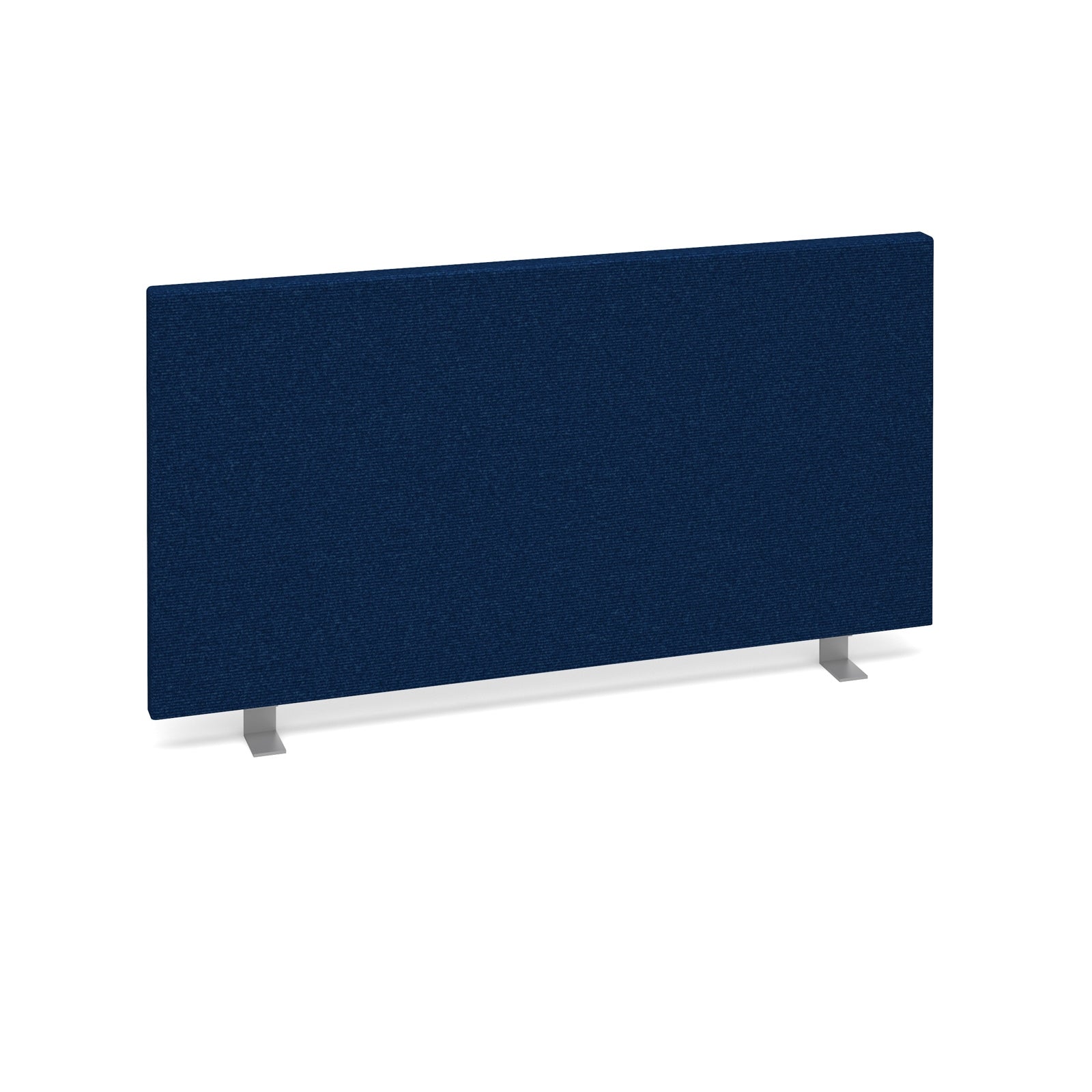 Straight Desktop Blue Fabric Screen 800x400mm - ONE CLICK SUPPLIES