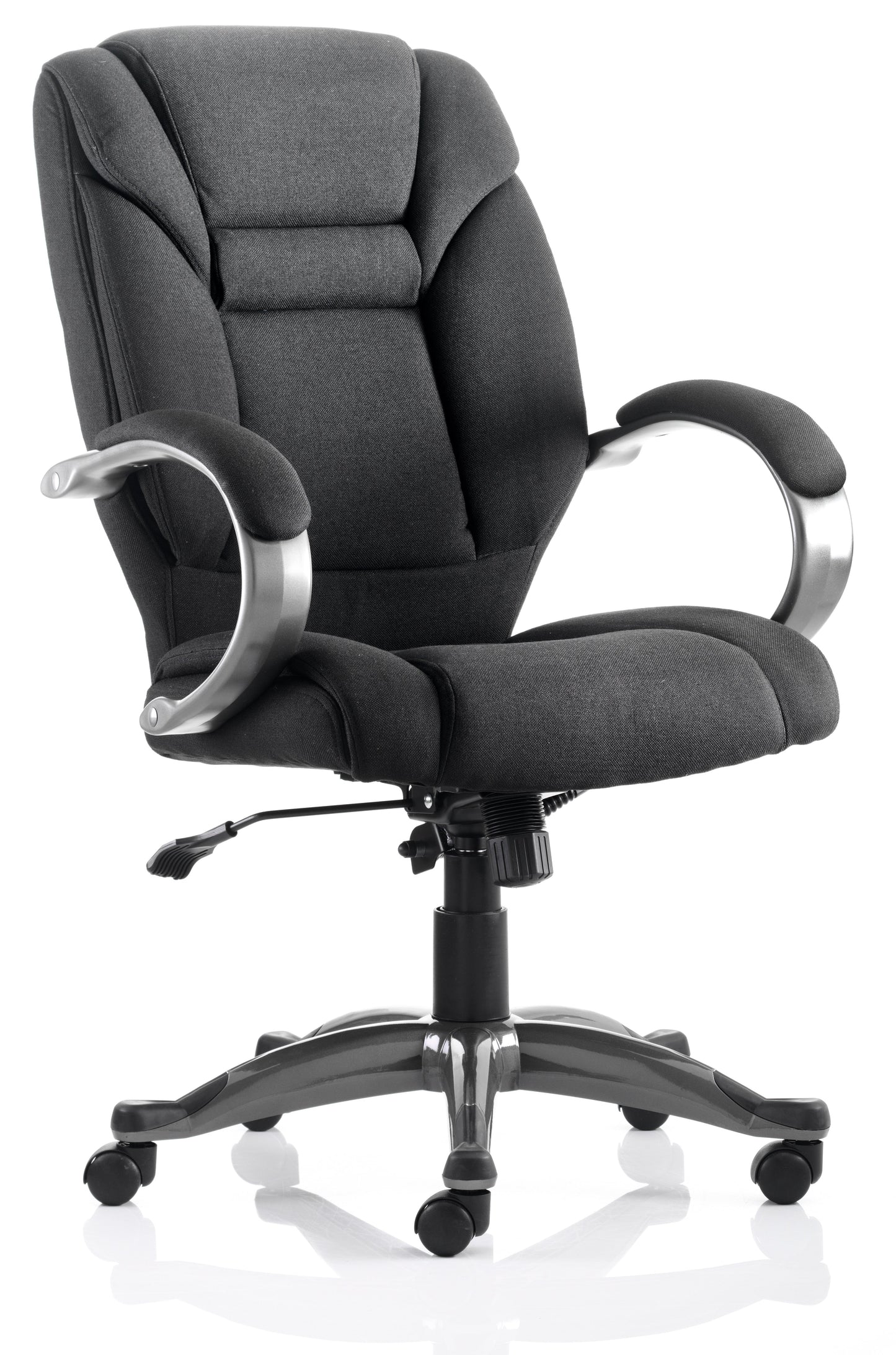 Galloway Executive Chair Black Fabric EX000030 - ONE CLICK SUPPLIES