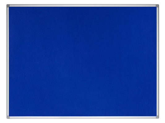 Bi-Office Earth-It Blue Felt Noticeboard Aluminium Frame 900x600mm - FA0343790 - ONE CLICK SUPPLIES