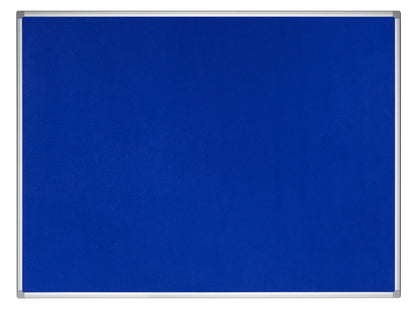 Bi-Office Earth-It Blue Felt Noticeboard Aluminium Frame 1200x900mm - FA0543790 - ONE CLICK SUPPLIES