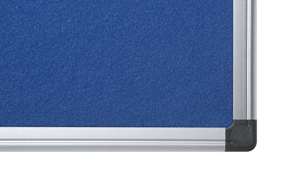 Bi-Office Maya Blue Felt Noticeboard Aluminium Frame 1500x1200mm - FA1243170 - ONE CLICK SUPPLIES