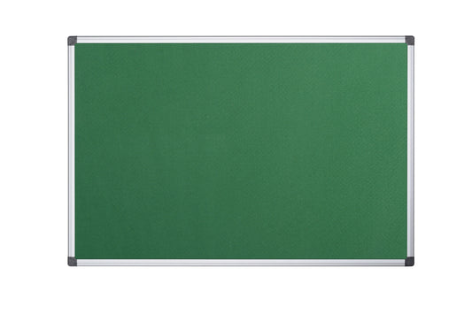 Bi-Office Maya Green Felt Noticeboard Aluminium Frame 2400x1200mm - FA2144170 - ONE CLICK SUPPLIES