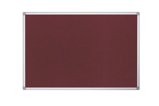 Bi-Office Maya Burgundy Felt Noticeboard Aluminium Frame 1800x1200mm - FA2733170 - ONE CLICK SUPPLIES