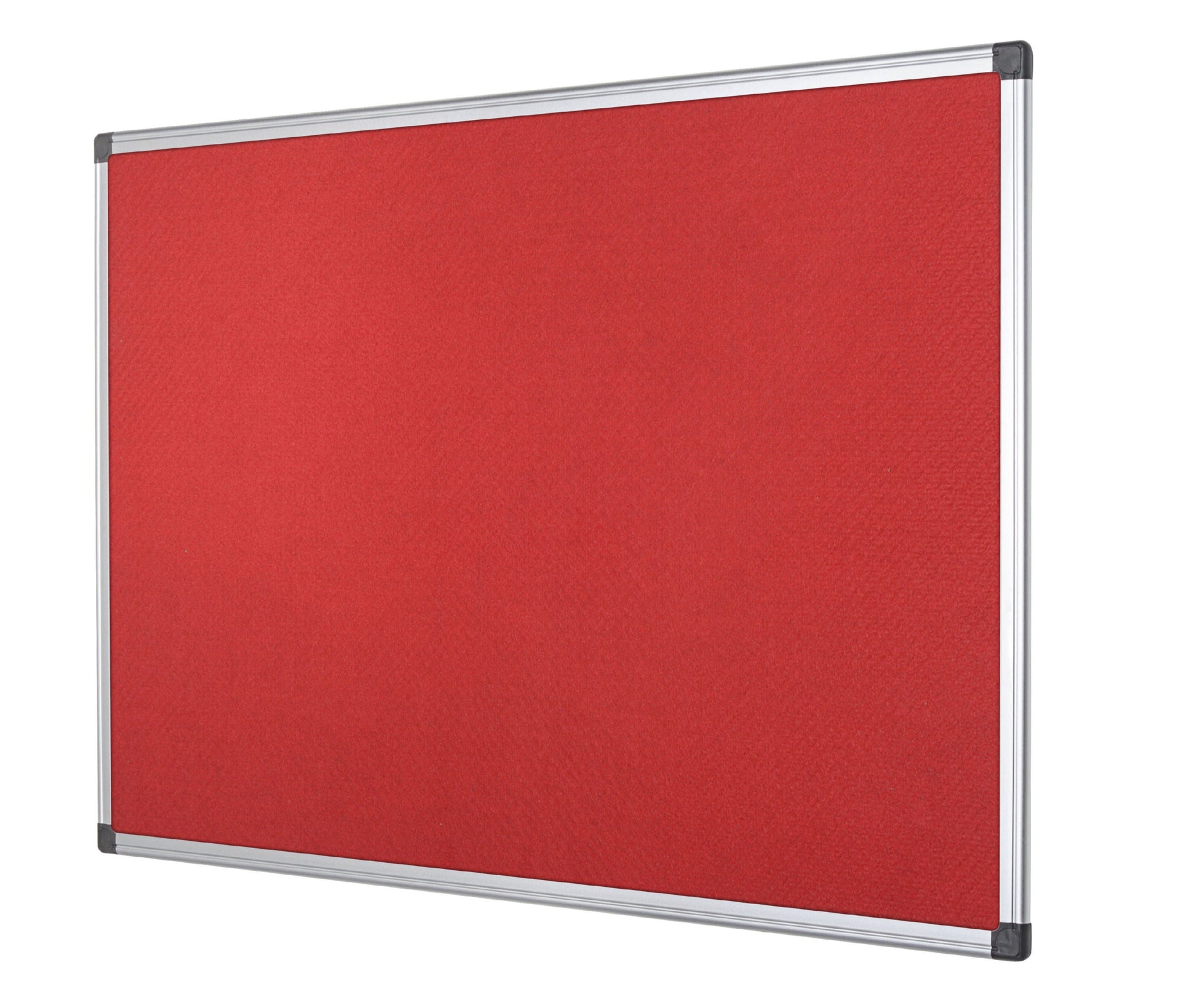 Bi-Office Maya Red Felt Noticeboard Aluminium Frame 1200x1200mm - FA3846170 - ONE CLICK SUPPLIES