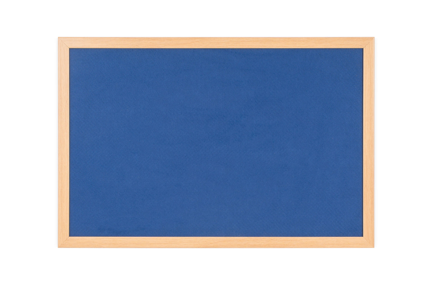 Bi-Office Earth-It Blue Felt Noticeboard Oak Wood Frame 600x900mm - FB0743233 - ONE CLICK SUPPLIES