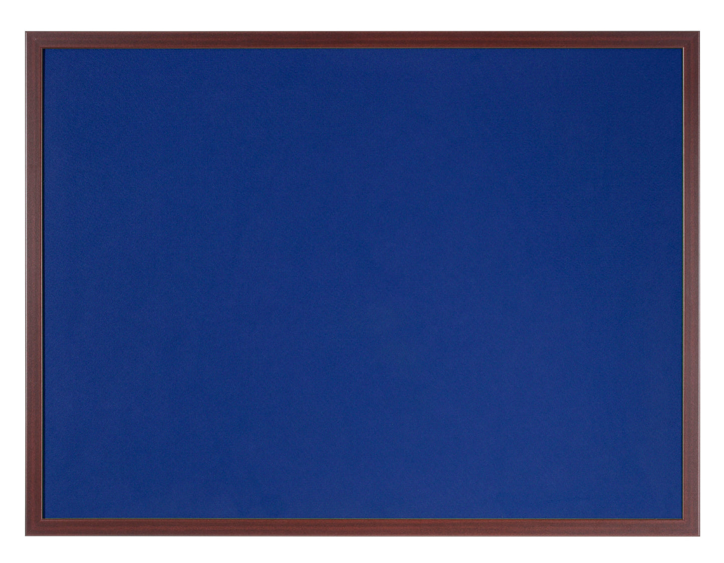 Bi-Office Earth-It Blue Felt Noticeboard Cherry Wood Frame 600x900mm - FB0743653 - ONE CLICK SUPPLIES