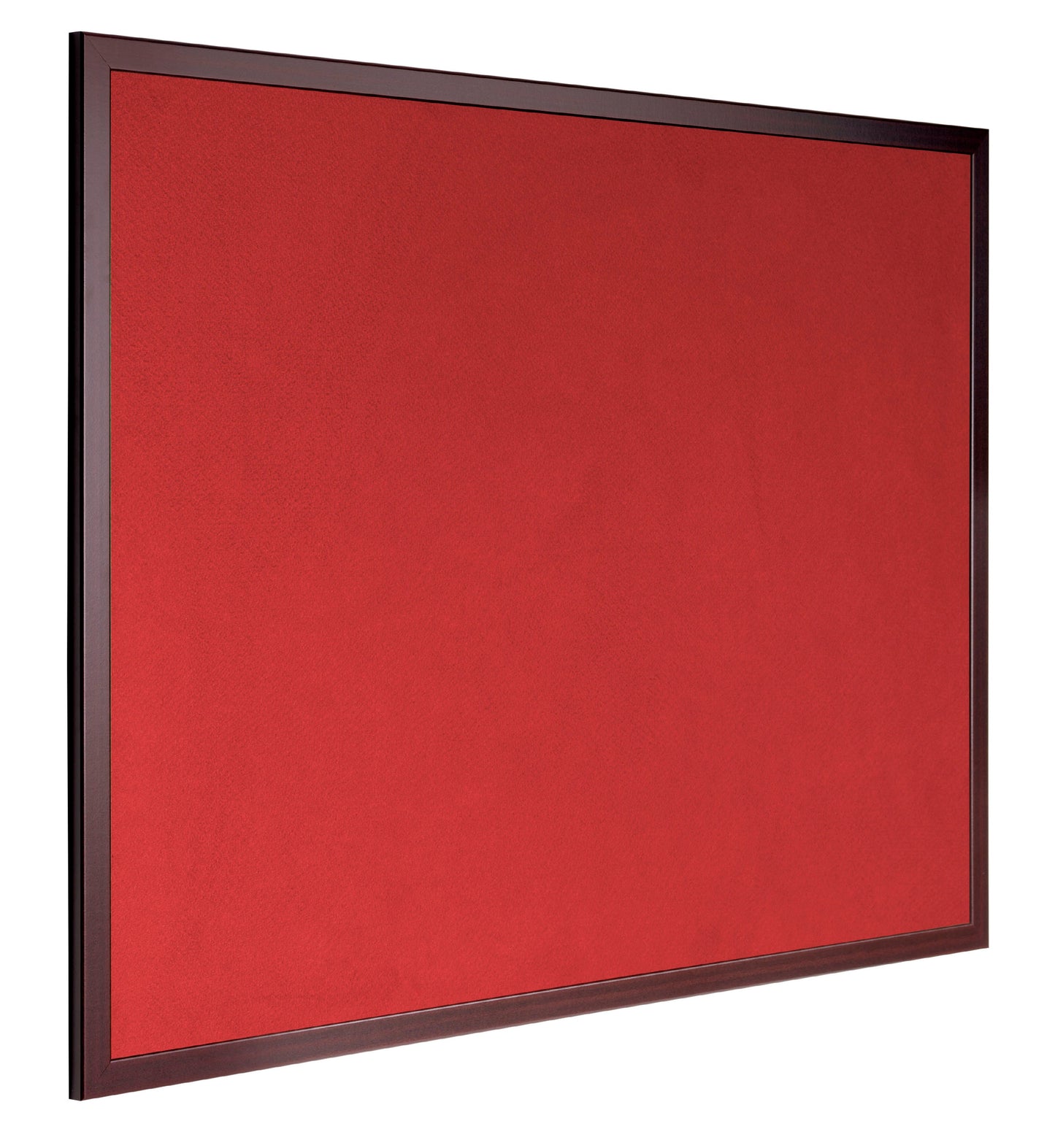 Bi-Office Earth-It Red Felt Noticeboard Cherry Wood Frame 1800x1200mm - FB8546653 - ONE CLICK SUPPLIES