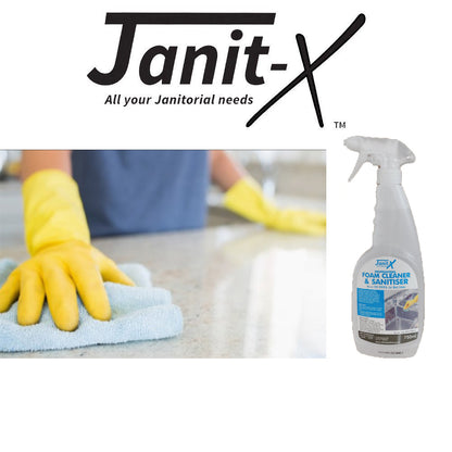 Janit-X Professional Foam Surface Cleaner & Anti-Bacterial Sanitiser 750ml - ONE CLICK SUPPLIES