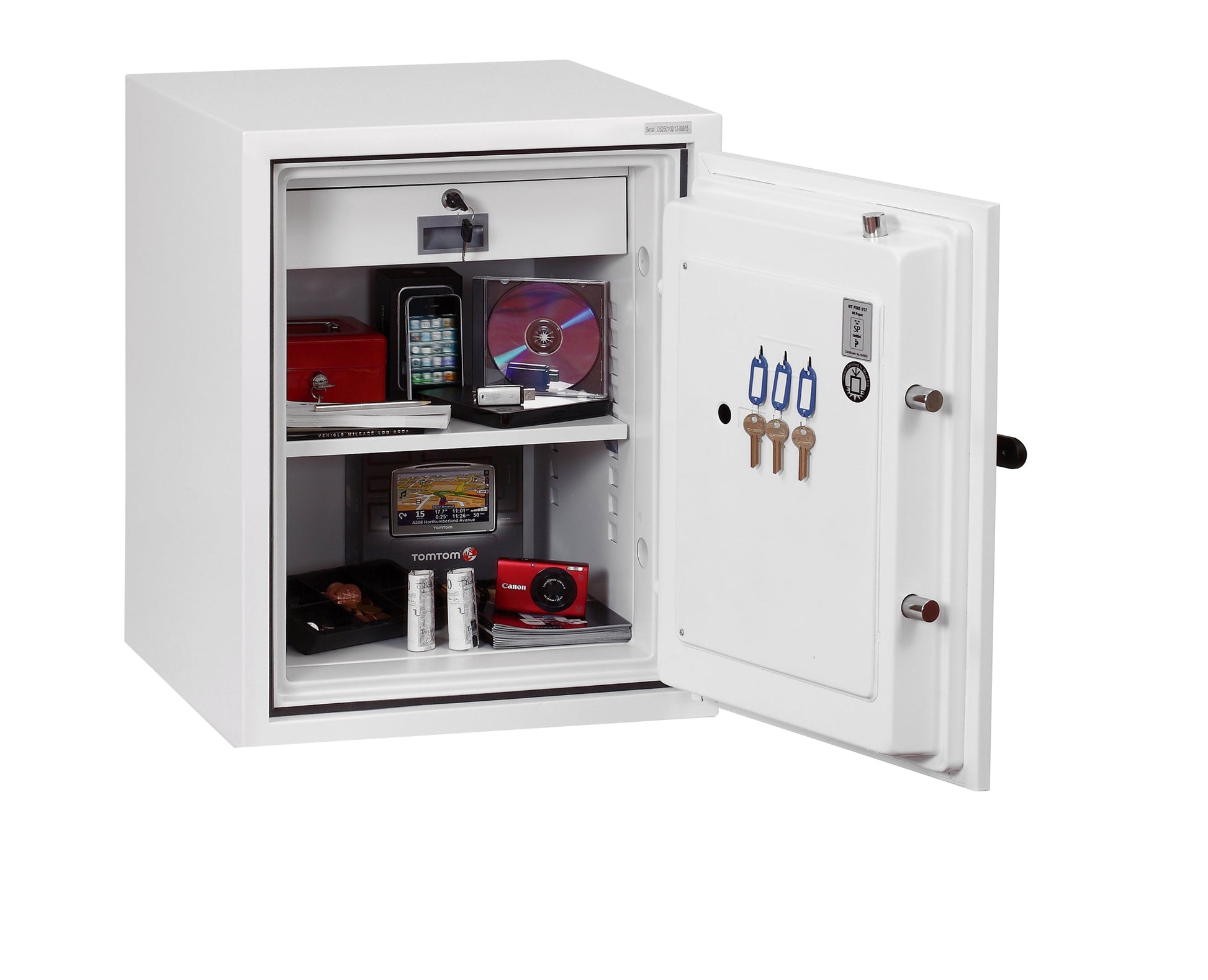 Phoenix Fire Fighter Size 1 Fire Safe Electronic Lock White FS0441E - ONE CLICK SUPPLIES