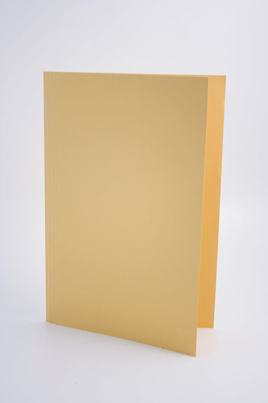 Guildhall Square Cut Folder Manilla Foolscap 250gsm Yellow (Pack 100) - FS250-YLWZ - ONE CLICK SUPPLIES