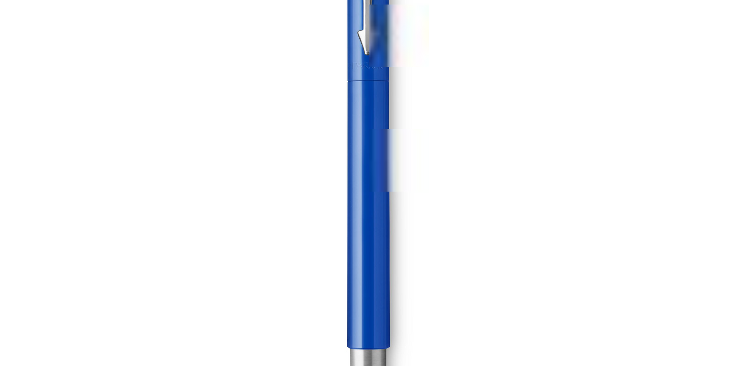 Parker Vector Fountain Pen Blue/Stainless Steel Barrel Blue Ink - S0881011 - ONE CLICK SUPPLIES