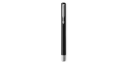 Parker Vector Fountain Pen Black/Stainless Steel Barrel Blue Ink - S0881041 - ONE CLICK SUPPLIES