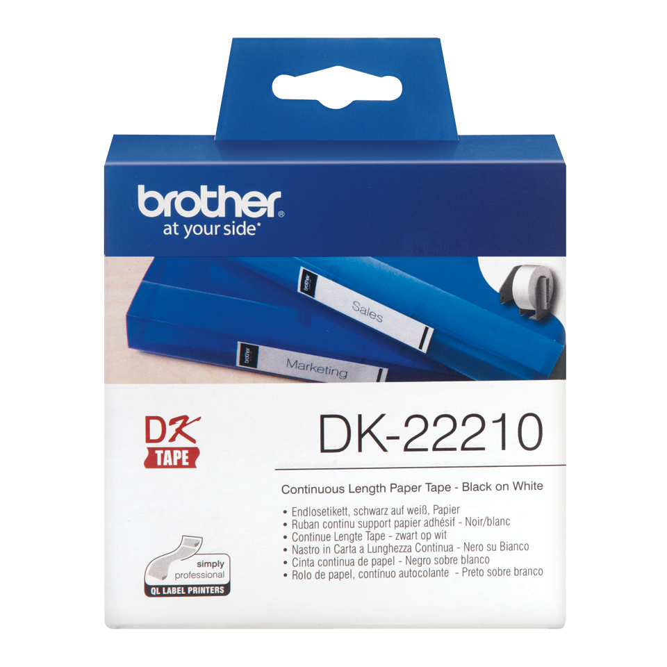 Brother Continuous Paper Roll 29mm x 30m - DK22210 - ONE CLICK SUPPLIES