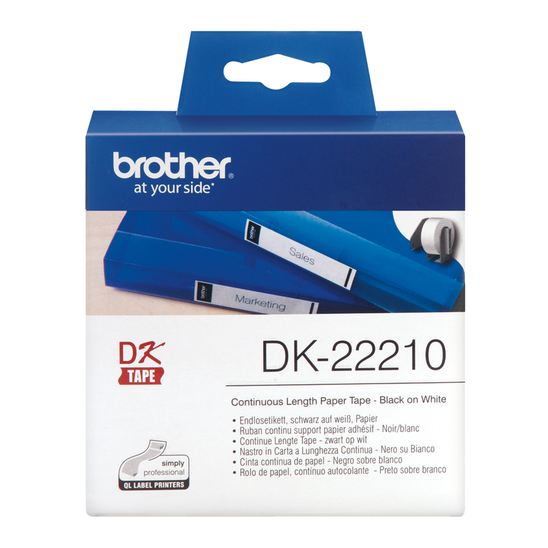 Brother Continuous Paper Roll 29mm x 30m - DK22210 - ONE CLICK SUPPLIES