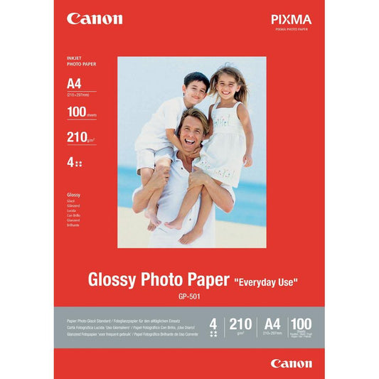 Canon GP-501 A4 Glossy Photo Paper 100 Sheets - 0775B001 - ONE CLICK SUPPLIES