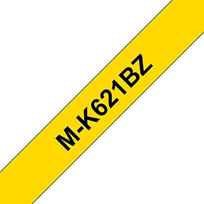 Brother Black On Yellow Ptouch Ribbon 9mm x 8m - MK621BZ - ONE CLICK SUPPLIES