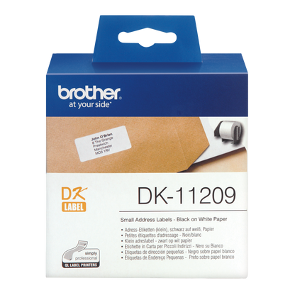 Brother Small Address Label Roll 62mm x 29mm 800 labels - DK11209 - ONE CLICK SUPPLIES