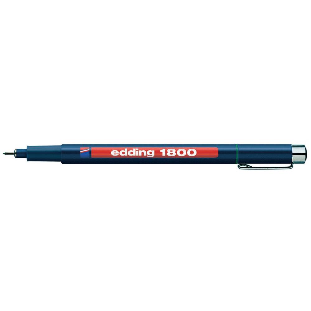 edding 1800 Profipen Fineliner Pen 0.50mm Line Black (Pack 10) - 4-180005001 - ONE CLICK SUPPLIES