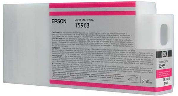 Epson T5963 Vivid Magenta Ink Cartridge 350ml - C13T596300 - ONE CLICK SUPPLIES