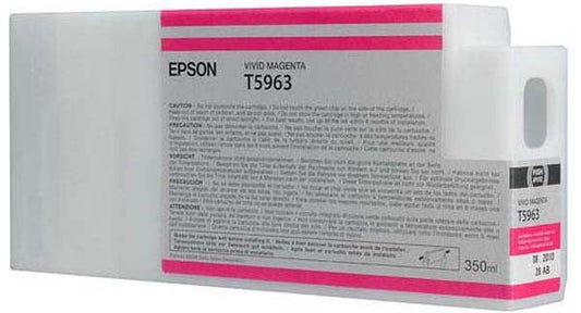 Epson T5963 Vivid Magenta Ink Cartridge 350ml - C13T596300 - ONE CLICK SUPPLIES