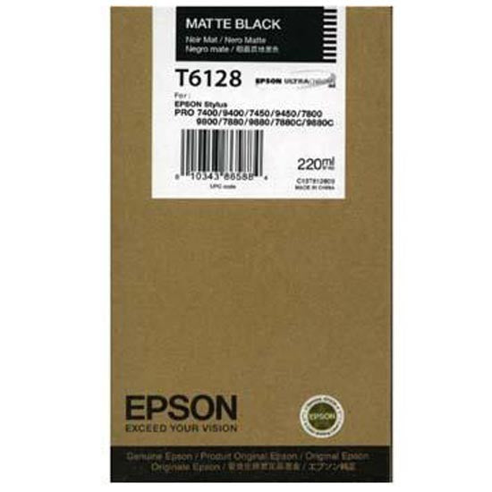 Epson C13T612800 Matte Black 7400 9400 7800 9800 UltraChrome K3 220ml Ink - ONE CLICK SUPPLIES